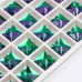 DZ 4068 12mm crystal sew on rhinestone square shape